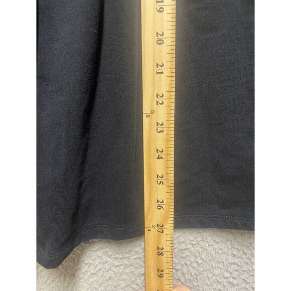 INC Women’s Black Cotton Blend 3 Button Front Short Sleeve  Collar Tunic… - Picture 4 of 6